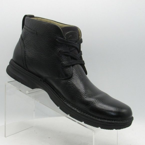 Clarks Senner Ave Size 11.5 M Black Boots C3B B9